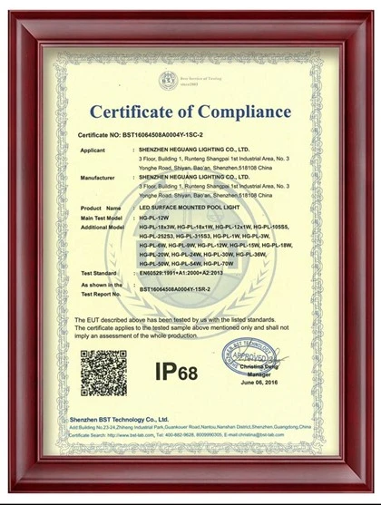 Význam certifikace IP68 pro bazénová světla